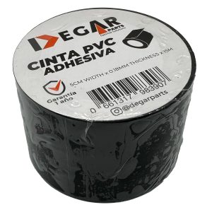 CINTA PVC ADHESIVA NEGRA -5cm WIDTH x 0.18mm THICKNESS x 15m) DEGAR