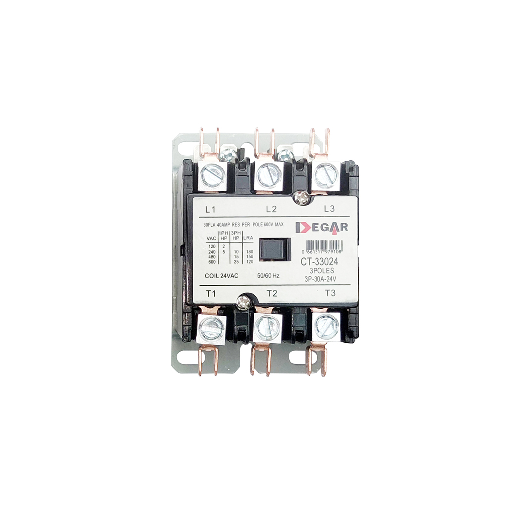 CONTACTOR 3x20x24V DEGAR*