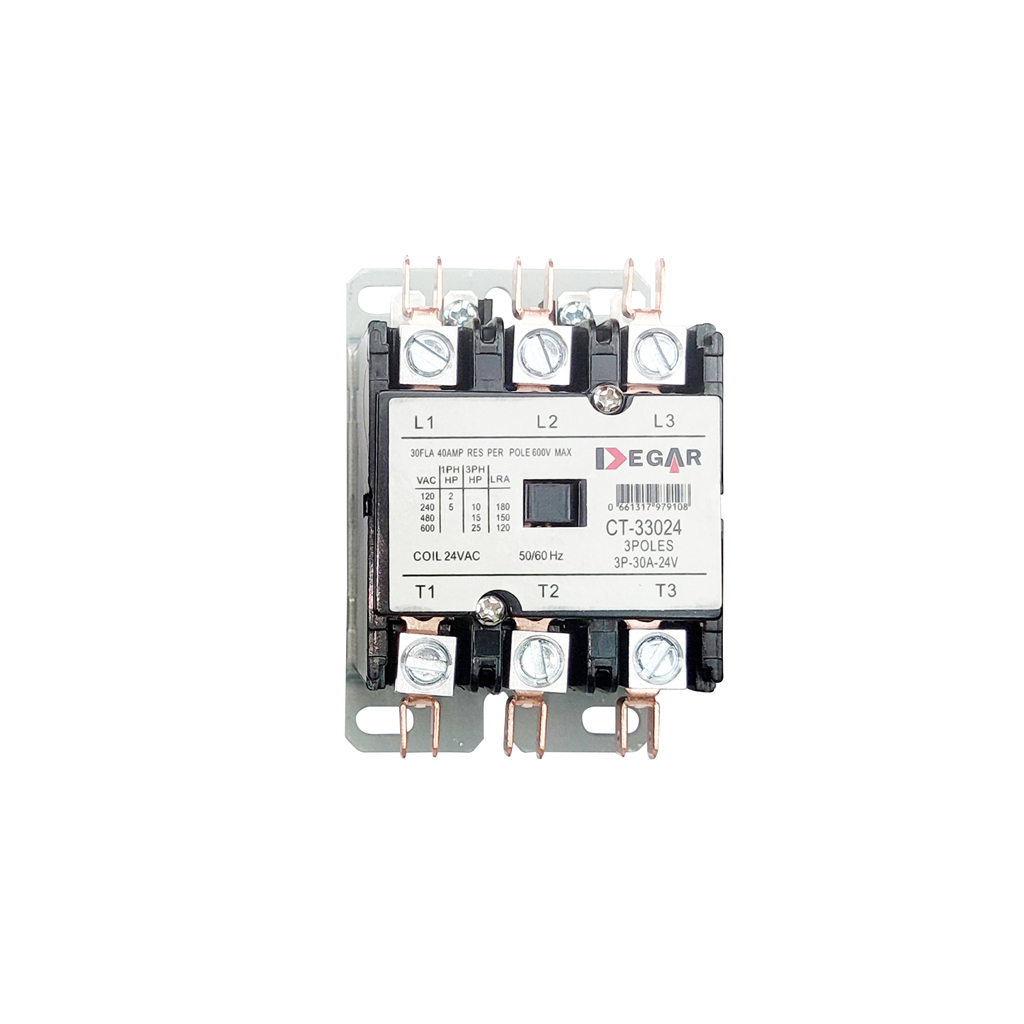 CONTACTOR 3x40AMPx208V CT-340208 DEGAR*