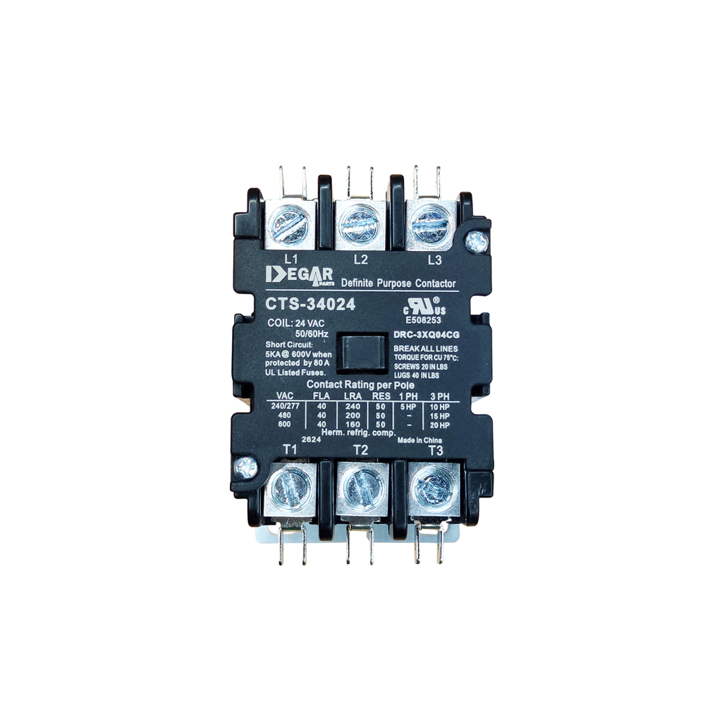 CONTACTOR PREMIUM 3x30x24V CTS-33024 DEGAR