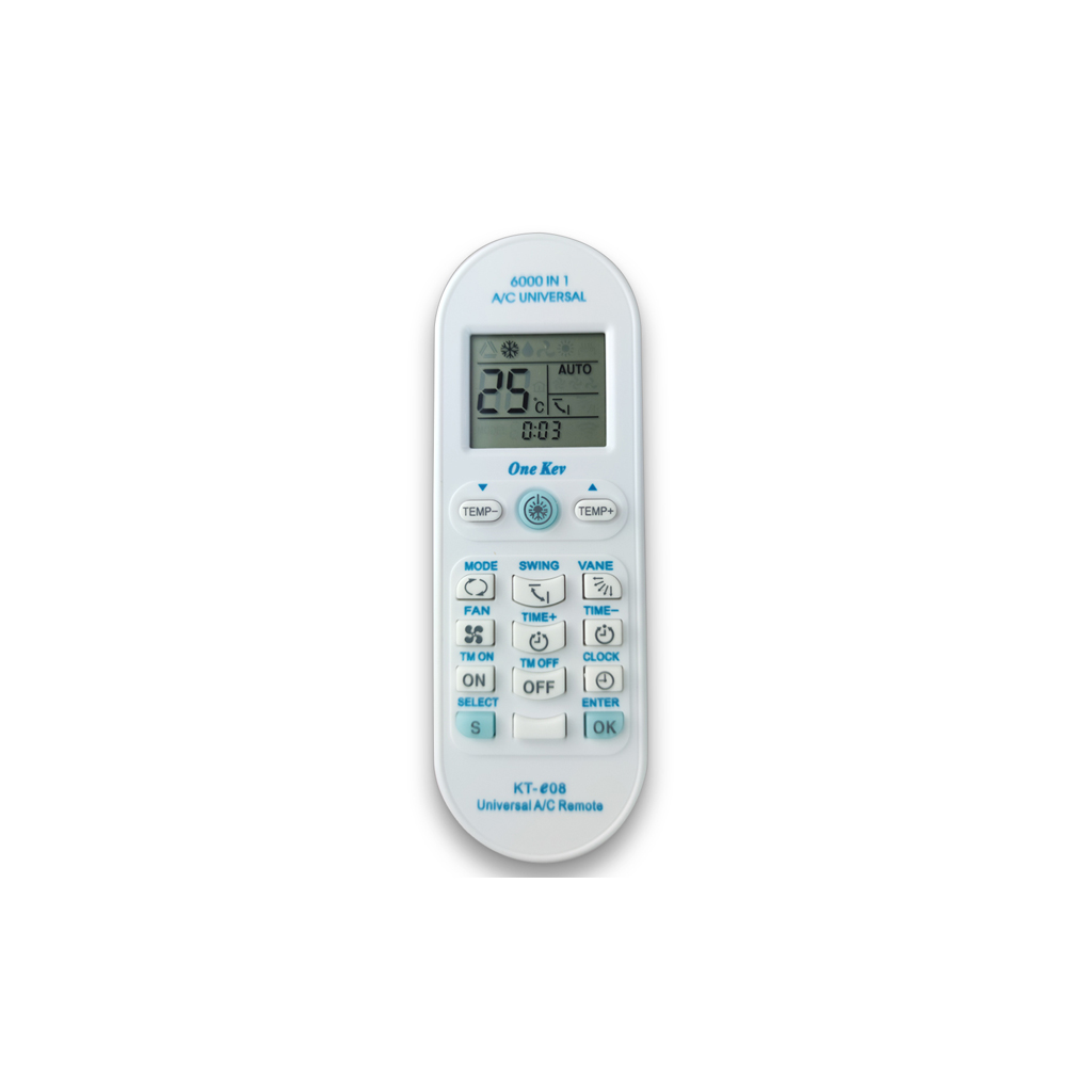 CONTROL REMOTO GENERICO KT-E08 6000 IN1 DEGAR