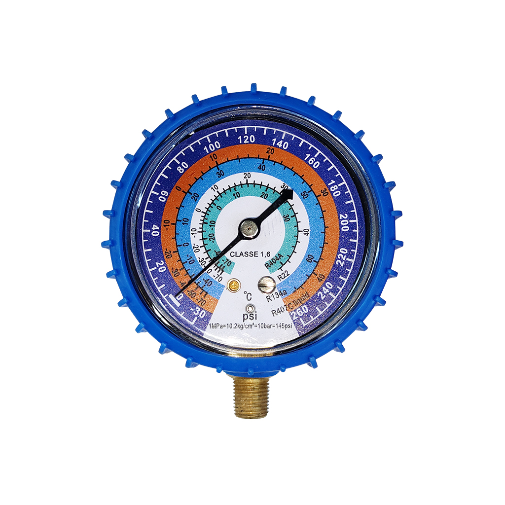 RELOJ MANOMETRO BAJA R-22, R-134, R-404 B70/15KG/CM2 - DP
