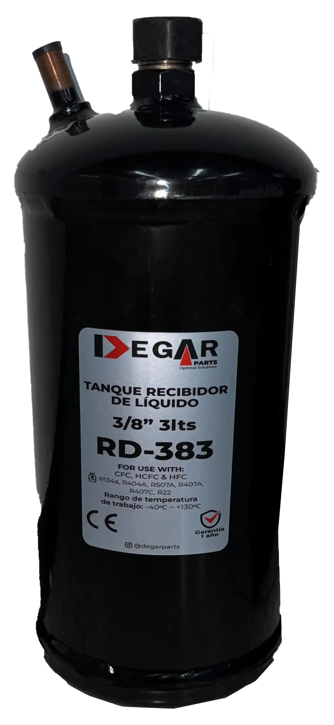 TANQUE RECIBIDOR DE LIQUIDO 3/8" 3L RD-383 DEGAR