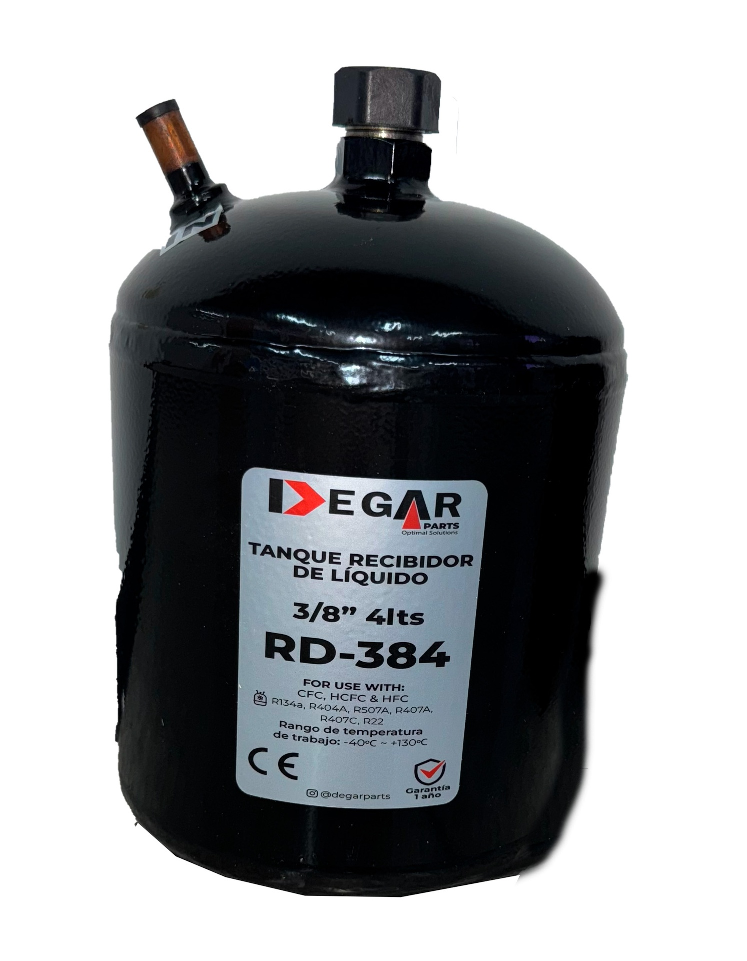 TANQUE RECIBIDOR DE LIQUIDO 3/8" 4L RD-384 DEGAR