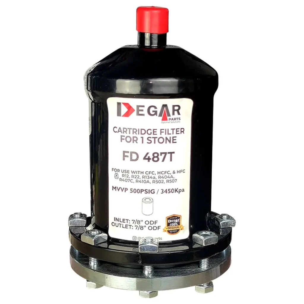 FILTRO PORTA-CARTUCHO DE 1 PIEDRA 1-3/8" C/VALVULA SERVICIO FD-4811T DEGAR