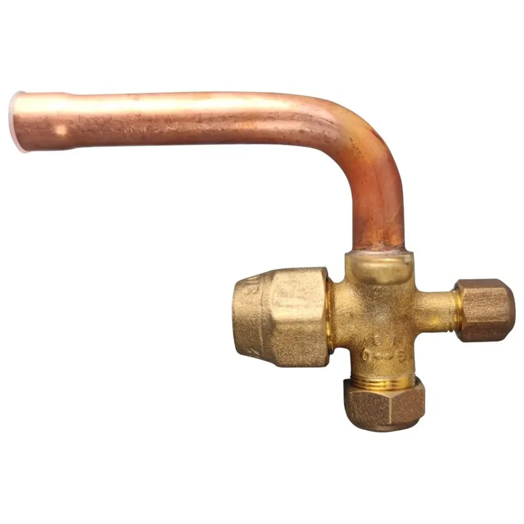 VALVULA SERVICIO MINISPLIT 1/4" R22 435 PSi -20°C a 120°C FC-602 - DP